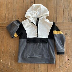 Zara one step further color block hoodie